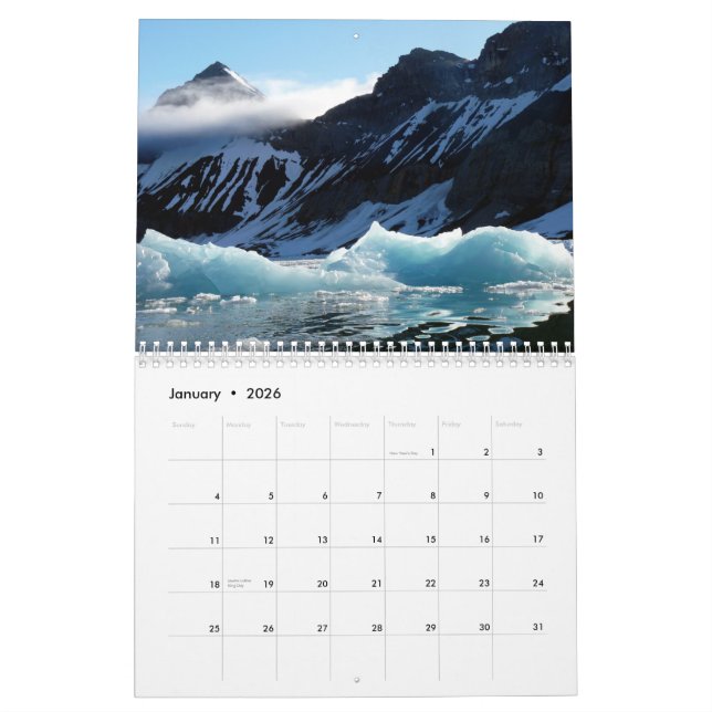 Calendrier Mural Magie de l'Arctique (Jan 2026)
