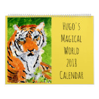 Calendrier mural magique du monde 2018 de Hugo