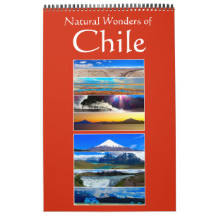 Calendrier Mural merveilles du chili