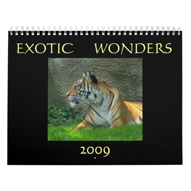 Calendrier Mural Merveilles exotiques 2009 (Protection)