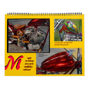 Calendrier Mural Métalflake Madness Immense Motorcycle Peinture 20