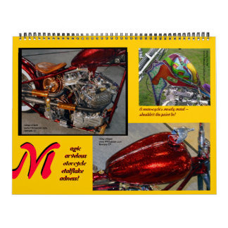 Calendrier Mural Métalflake Madness Immense Motorcycle Peinture 201