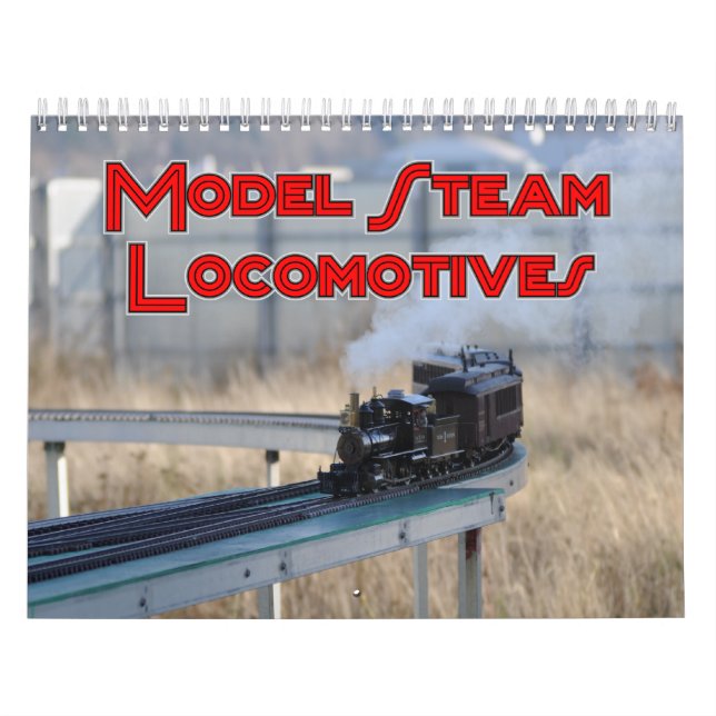 Calendrier mural modèle de locomotives à vapeur (Protection)