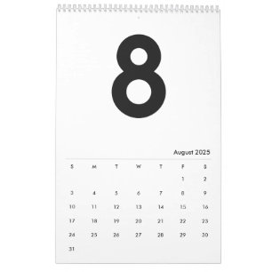 Calendrier Mural Mois En Noir 2020 ~ Leslie Peppers