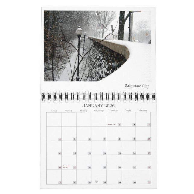 Calendrier Mural Mon Maryland (Jan 2026)