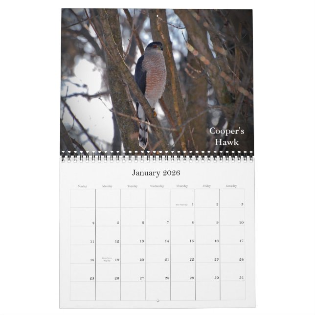 Calendrier Mural Montée à de nouvelles tailles (Jan 2026)