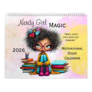Calendrier mural motivant pour fille intelligente 