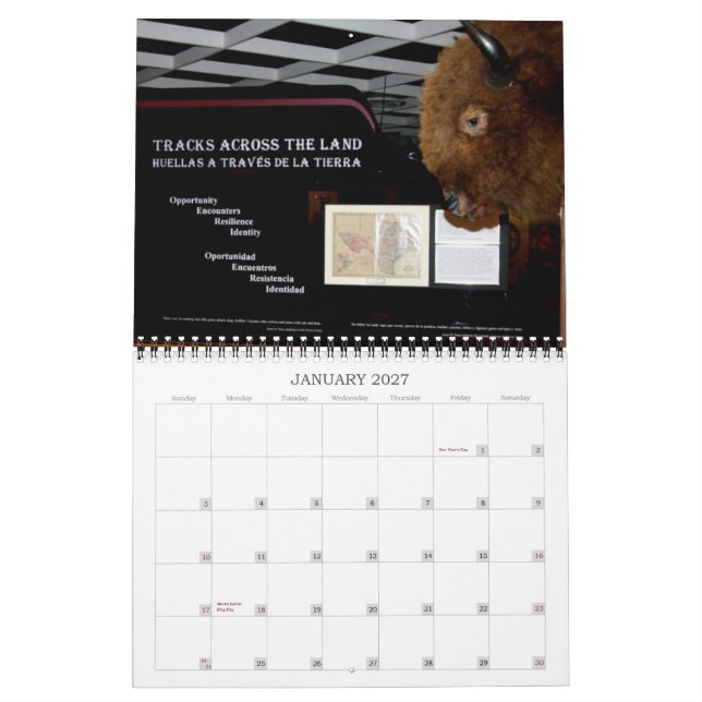 CALENDRIER MURAL MUSÉE DU COMTÉ DE SCURRY (Jan 2027)