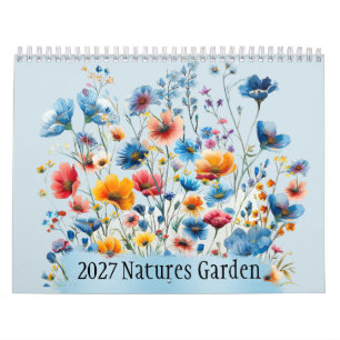 Calendrier Mural Nature’s Garden 2027 12 Mois