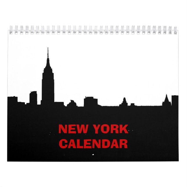 Calendrier Mural New York (noir et blanc) (Protection)