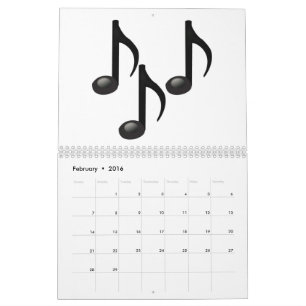 Calendrier Mural Notes musicales - Emoji
