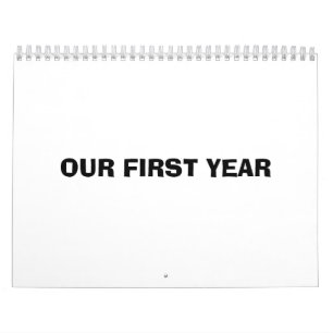 Calendrier Mural Notre première année