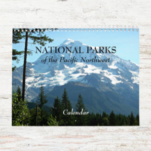 Calendrier Mural Parcs nationaux du Pacifique Nord-Ouest Photo