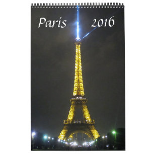 Calendrier Mural Paris France 2016