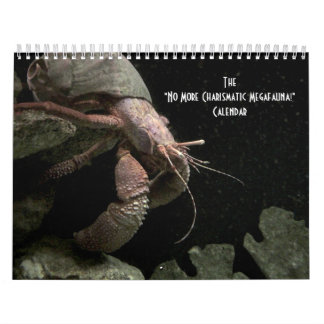 Calendrier Mural "Pas plus de Megafauna charismatique !" -