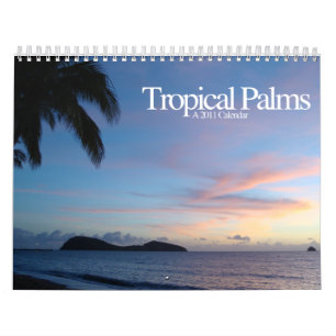 Calendrier Mural Paumes tropicales