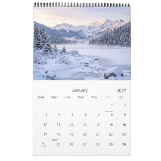 Calendrier mural paysage 2027 Une année dans la na