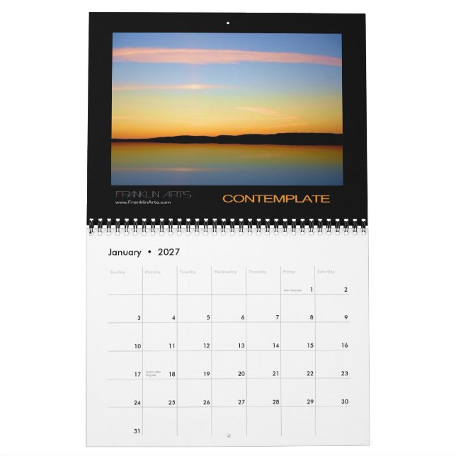 Calendrier Mural Paysages 2012 (Jan 2027)