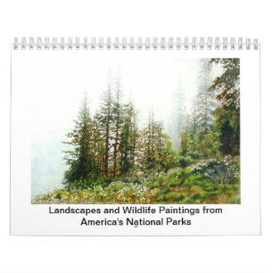 Calendrier Mural Peintures des parcs nationaux de l'Amérique
