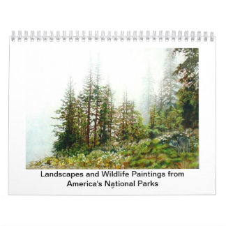 Calendrier Mural Peintures des parcs nationaux de l'Amérique