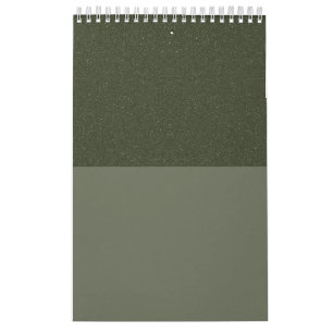 Calendrier mural personnalisé Moss Green Duo-Tone