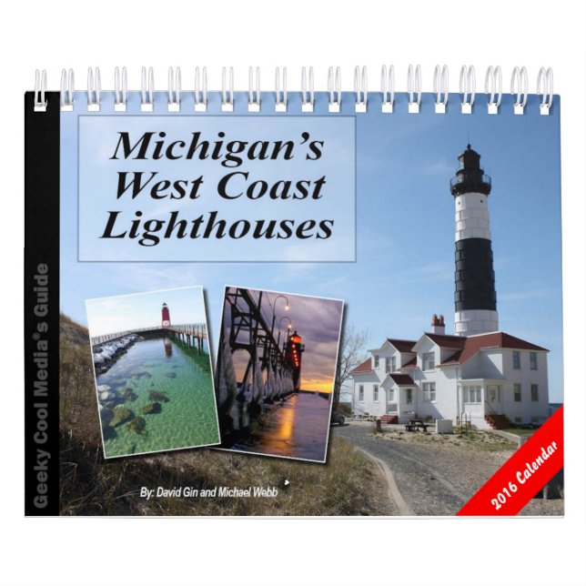 Calendrier Mural Phares de la côte ouest du Michigan (Protection)