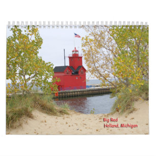 Calendrier Mural Phares du lac Michigan