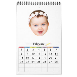 Calendrier mural photo personnalisé 2026 Tous les