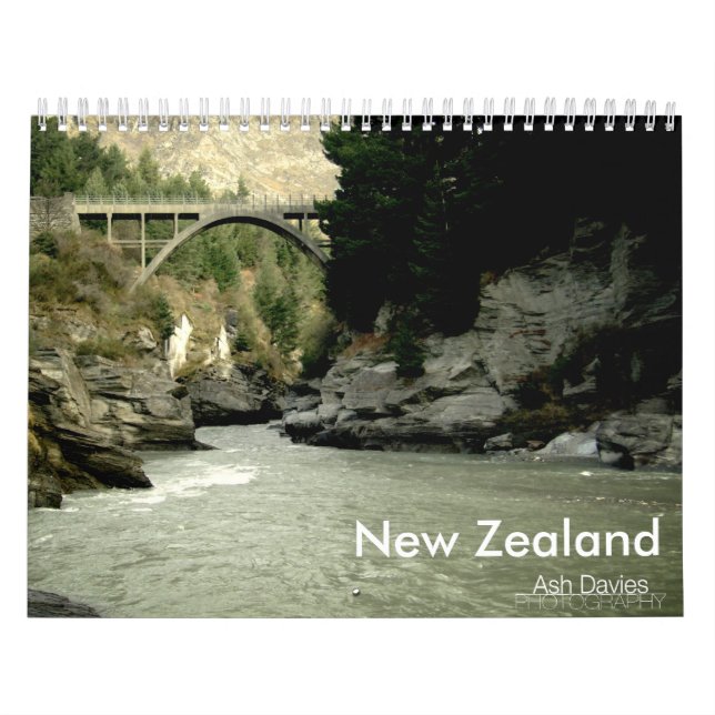 Calendrier Mural Photographie de la Nouvelle Zélande (Protection)