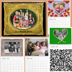Calendrier Mural Photos de famille saisonnière Images personnalisée
