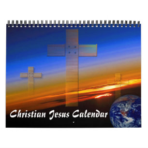 Calendrier Mural Photos de religions bibliques de Jésus chrétien