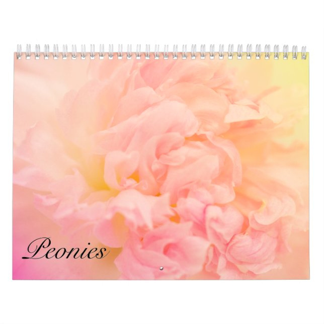 Calendrier Mural Plutôt Awesome Peonies (Protection)