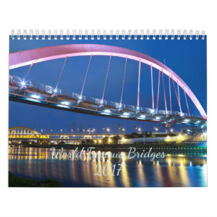Calendrier Mural Ponts de renommée mondiale 2017