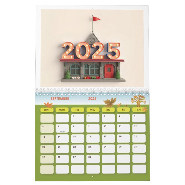 Calendrier mural Premium 2025 - élégant et fonctio (Sep 2026)