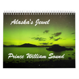 Calendrier Mural Prince William Sound du bijou de l'Alaska