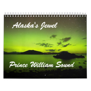 Calendrier Mural Prince William Sound du bijou de l'Alaska