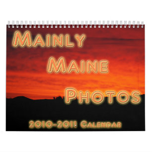 Calendrier Mural Principalement les photos du Maine