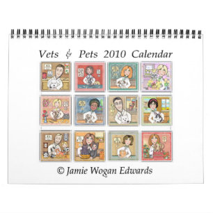 Calendrier mural professionnel vétérinaire 2010