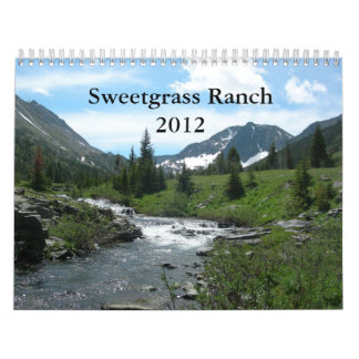 Calendrier Mural Ranch 2012 de Sweetgrass