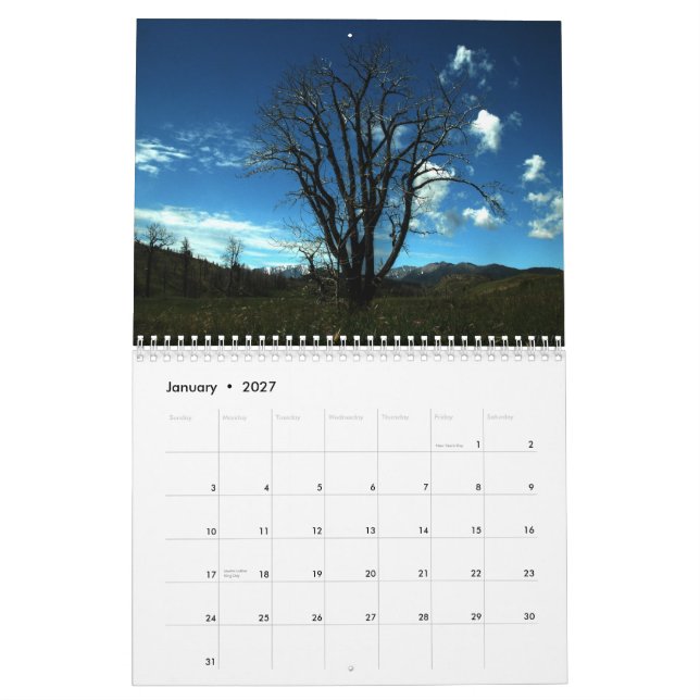 Calendrier Mural Ranch 2012 de Sweetgrass (Jan 2027)