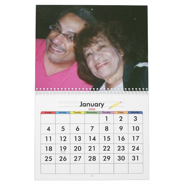Calendrier Mural Rejoindre Mama2 (Jan 2026)