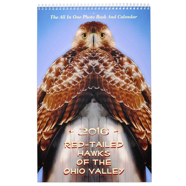 CALENDRIER MURAL ROUGE TAILLE HAWES DE L'OHIO (Protection)