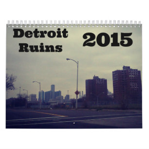 Calendrier Mural Ruines de Détroit 2015 Calender