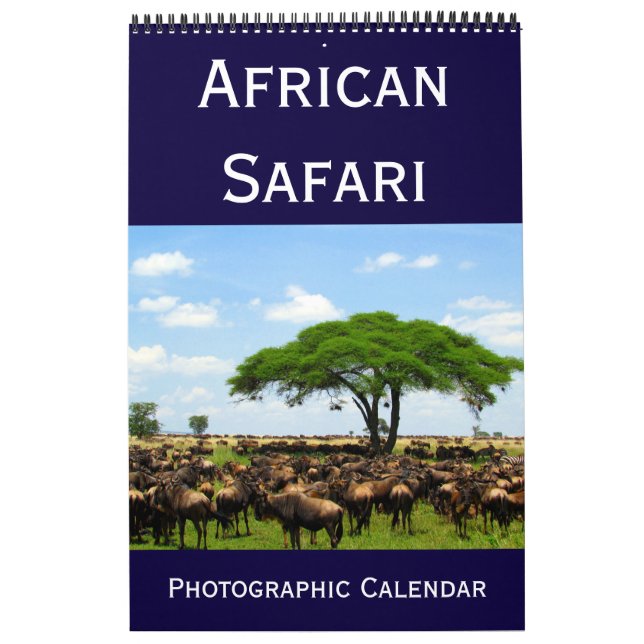 Calendrier Mural safari photographique africain 2025 (Protection)