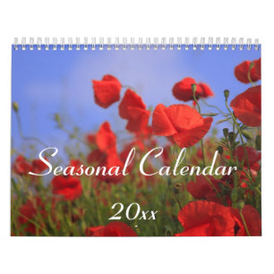 Calendrier mural saisonnier