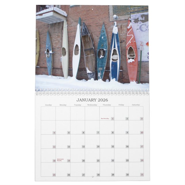 Calendrier Mural Salida, le Colorado (Jan 2026)