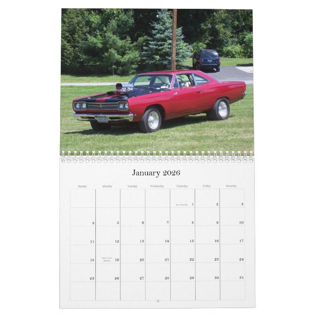 Calendrier Mural Salons automobiles de vallée du Hudson (Jan 2026)