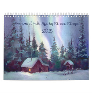 Calendrier Mural SCÈNES 2016 OCCIDENTALES et de FAUNE par SHARON