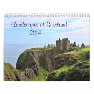 Calendrier Mural Scènes d'Ecosse : Terre, loch et mer 2014