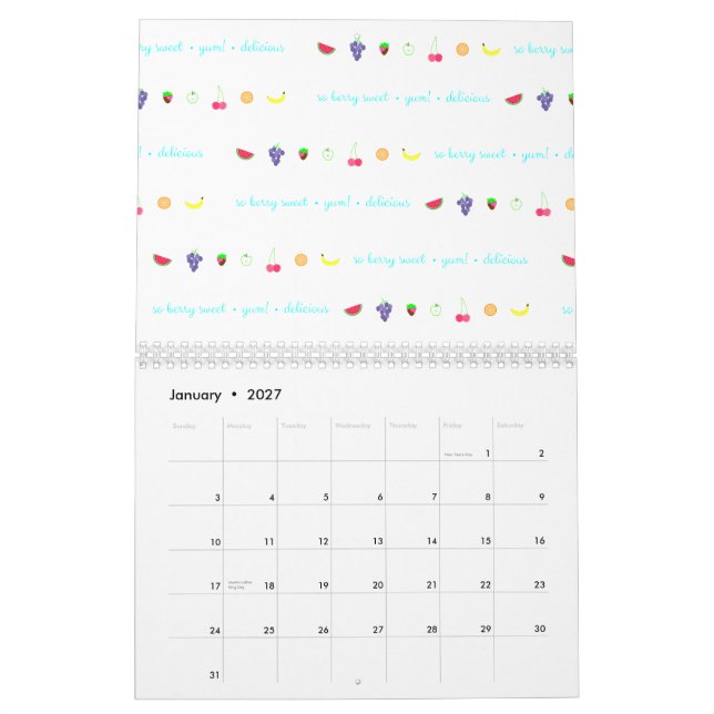 Calendrier Mural Scènes d'été (Jan 2027)